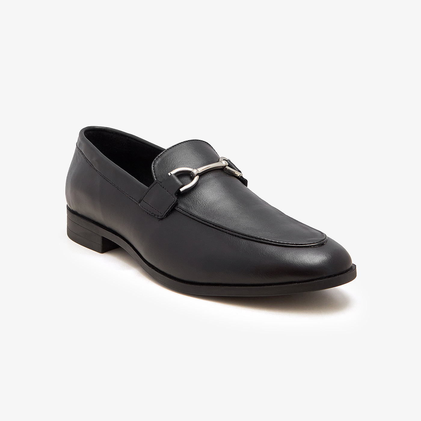 black leather dress shoes