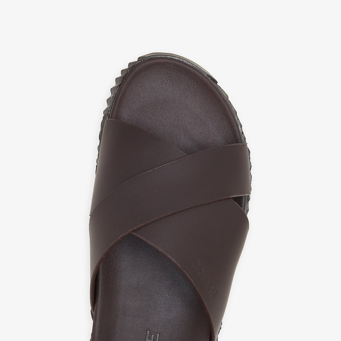 casual brown slides