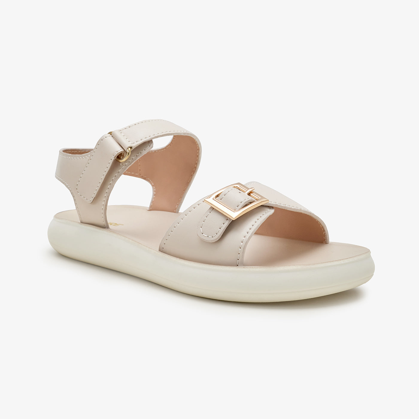 white sandals