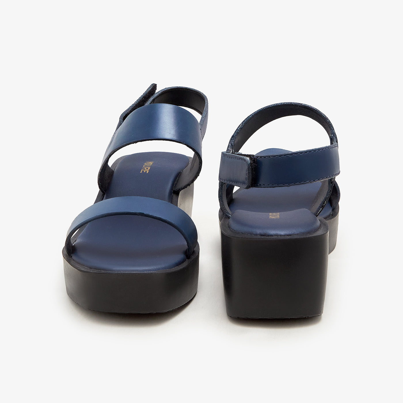 blue wedge sandals